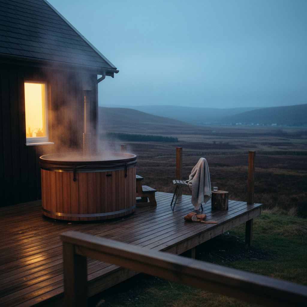 Hot tub lodges in the New Forest