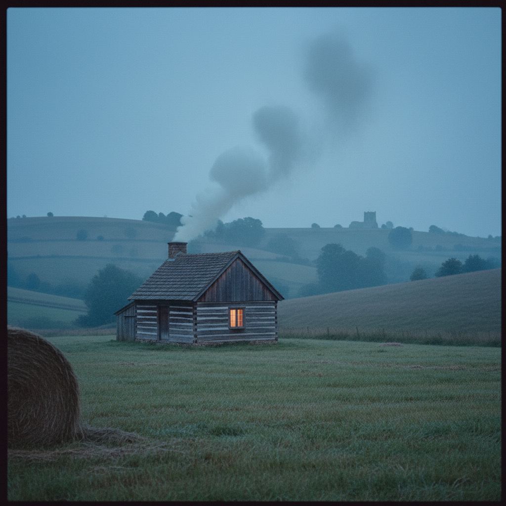 The Cotswolds landscape at dusk — honey-stone villages — home of curated log cabins