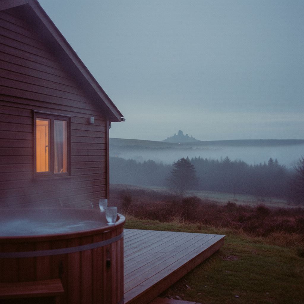 Devon landscape at dusk — two coasts and Dartmoor — home of hand-picked romantic getaways