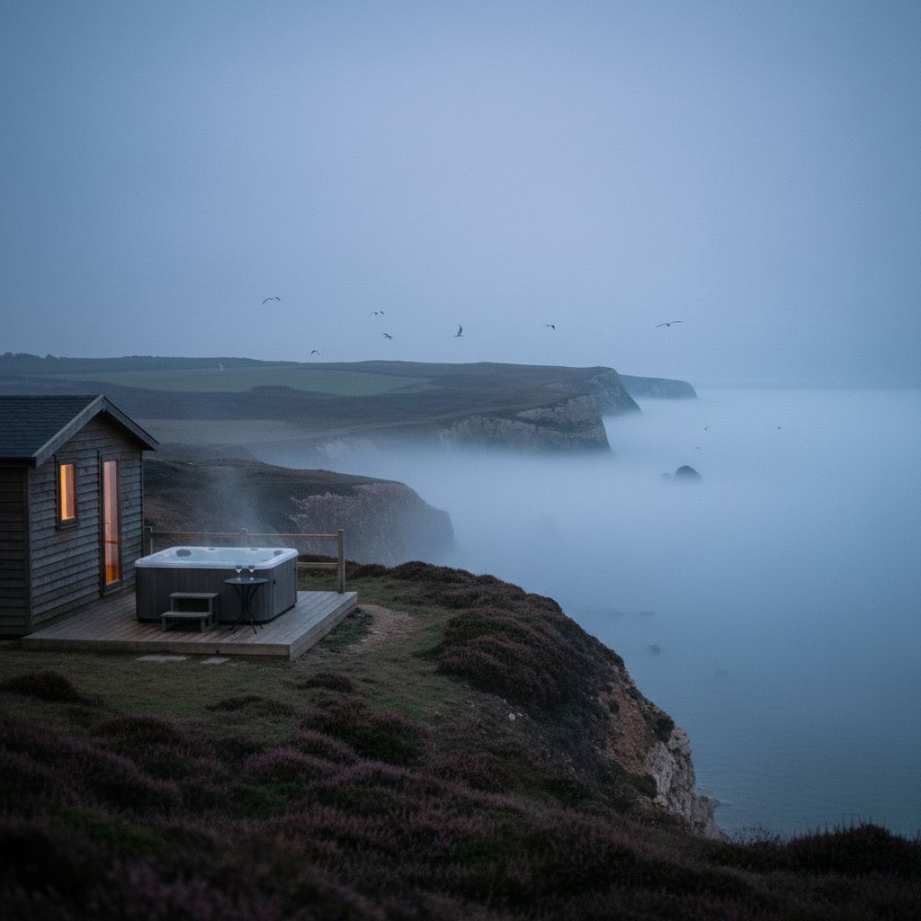 Dorset landscape at dusk — the Jurassic Coast — home of hand-picked romantic getaways